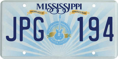 MS license plate JPG194