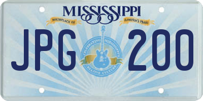 MS license plate JPG200