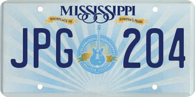 MS license plate JPG204
