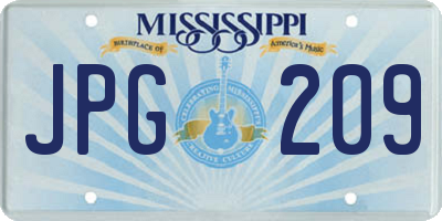 MS license plate JPG209