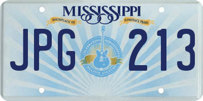 MS license plate JPG213