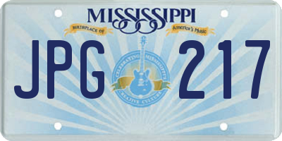 MS license plate JPG217