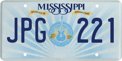 MS license plate JPG221