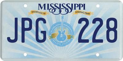 MS license plate JPG228