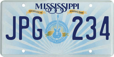 MS license plate JPG234