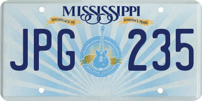 MS license plate JPG235