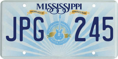 MS license plate JPG245