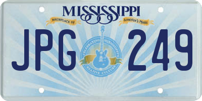 MS license plate JPG249