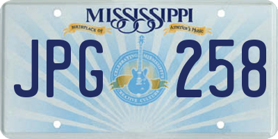 MS license plate JPG258