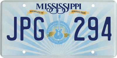 MS license plate JPG294