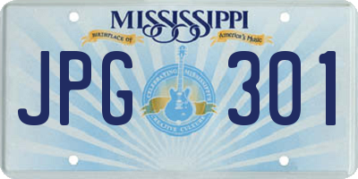 MS license plate JPG301