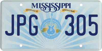 MS license plate JPG305
