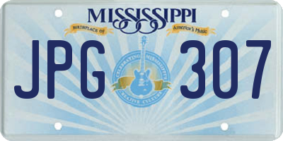 MS license plate JPG307