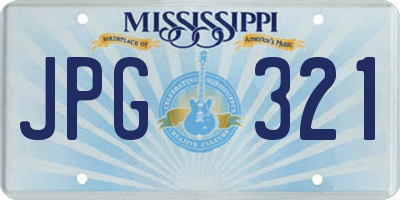 MS license plate JPG321