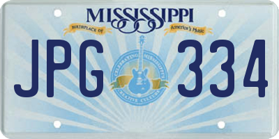 MS license plate JPG334