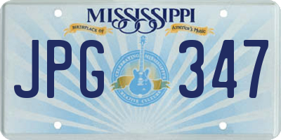 MS license plate JPG347