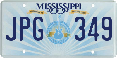 MS license plate JPG349