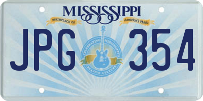 MS license plate JPG354