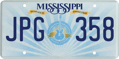 MS license plate JPG358