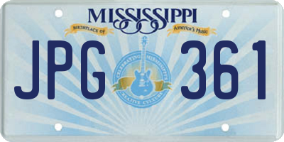 MS license plate JPG361