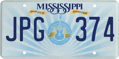 MS license plate JPG374