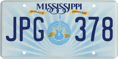 MS license plate JPG378