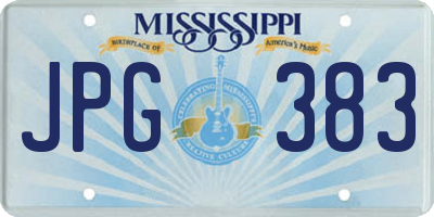MS license plate JPG383