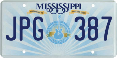 MS license plate JPG387