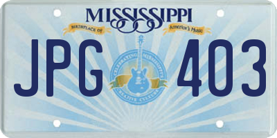 MS license plate JPG403