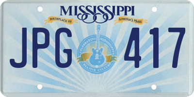 MS license plate JPG417