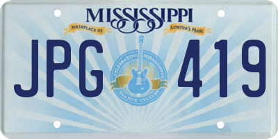 MS license plate JPG419
