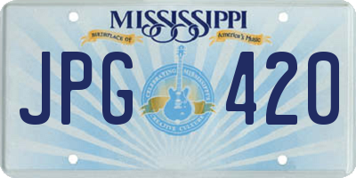 MS license plate JPG420