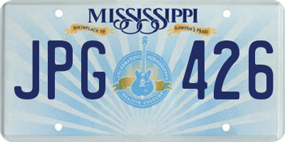 MS license plate JPG426