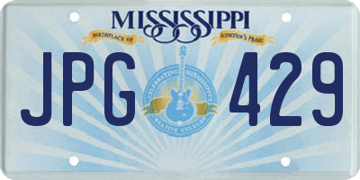 MS license plate JPG429