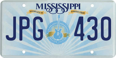 MS license plate JPG430