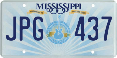 MS license plate JPG437