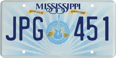 MS license plate JPG451