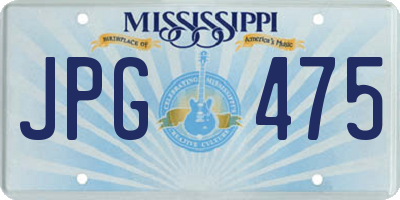 MS license plate JPG475
