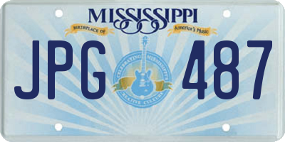 MS license plate JPG487
