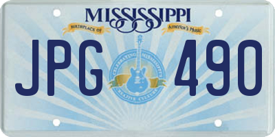 MS license plate JPG490