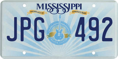 MS license plate JPG492