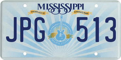 MS license plate JPG513