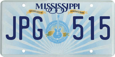 MS license plate JPG515