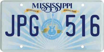 MS license plate JPG516