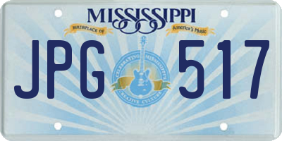 MS license plate JPG517