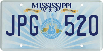 MS license plate JPG520