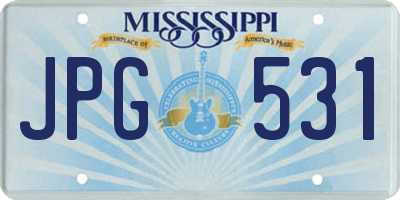 MS license plate JPG531
