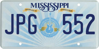 MS license plate JPG552