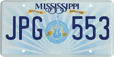 MS license plate JPG553
