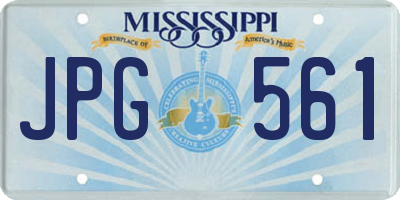 MS license plate JPG561
